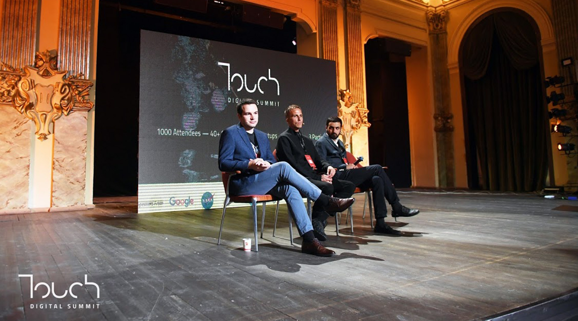 Lysandre FOLLET on stage at TOUCH 2019 for a panel discussion.